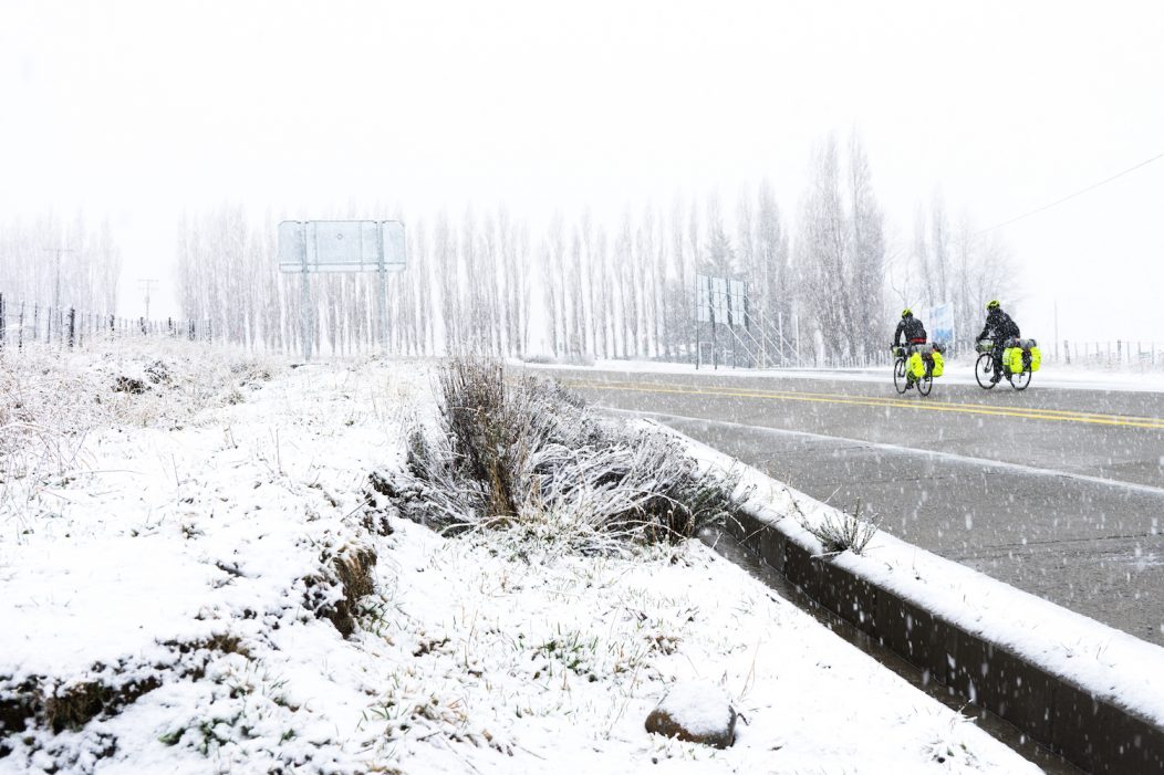 Cycling in snow Tempest Two